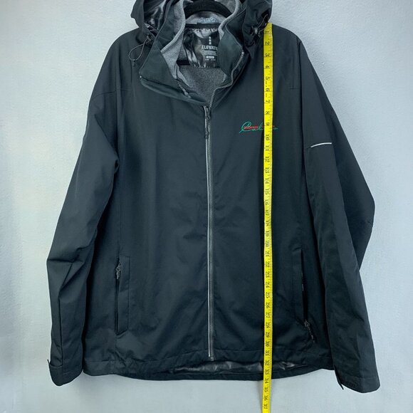 Elevate Jacket Mens Extra Large Black 3-in-1 Full Zip Hooded Waterproof - Picture 8 of 15